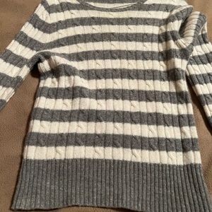 j crew never worn new without tags gray and white